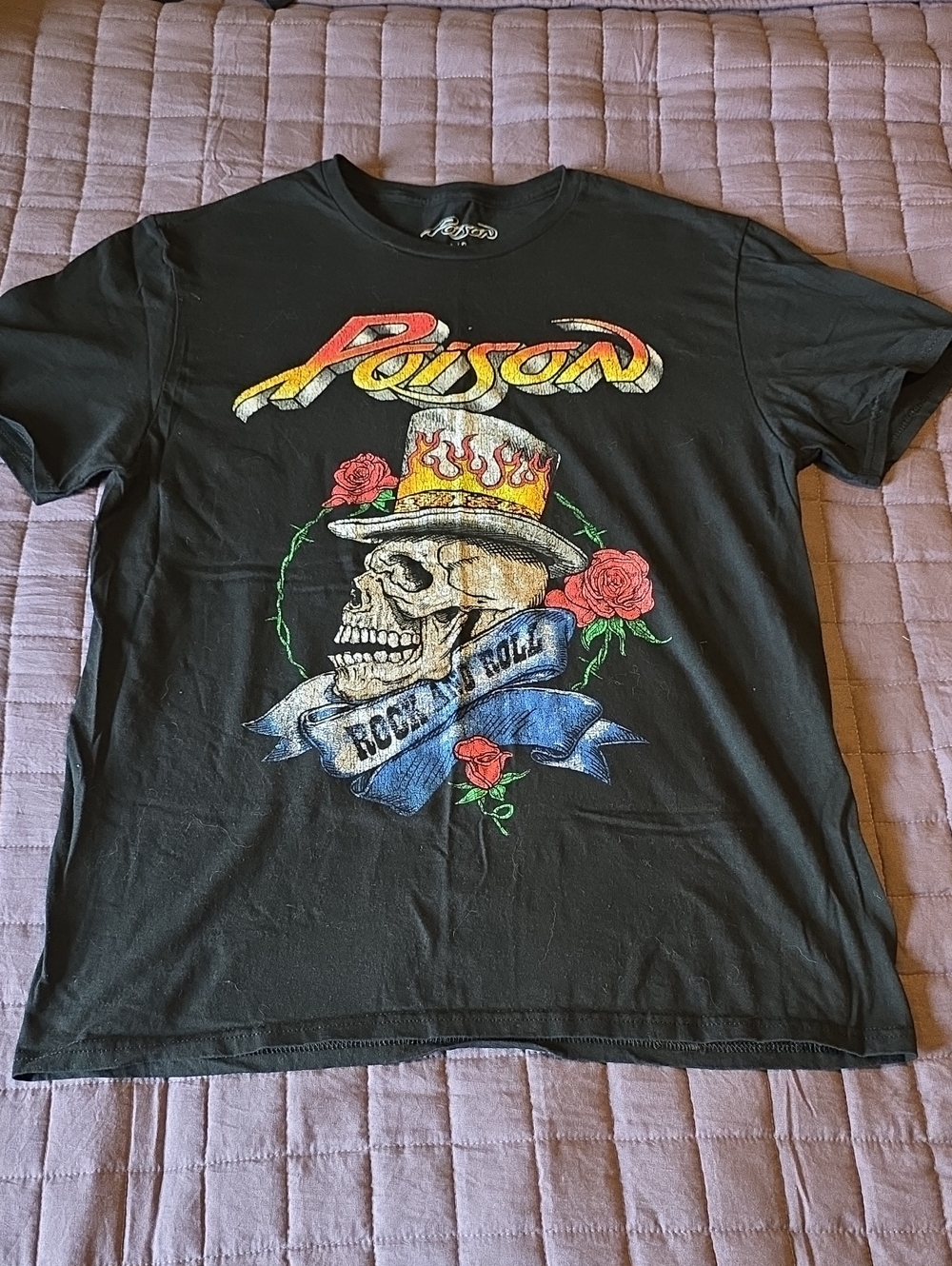 Poison Black Graphic Skull Tee - Men's Short Sleeve